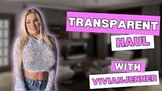 [4K] Transparent Try On Haul | Get Ready With Vivian (2024)