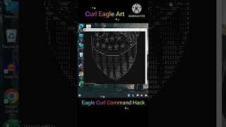 Eagle Art Hack with Curl Command!  #cmdtricks #shorts