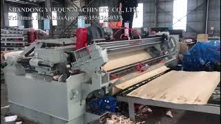 Heavy duty 8ft spindle less veneer peeling machine.