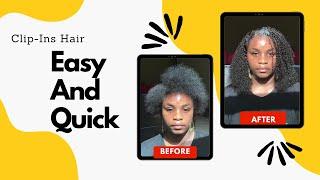 Clip Ins Extensions HACK!Easy & Quick Natural Hairstyle With Clip Ins Hair Ft  #ELFINHAIR