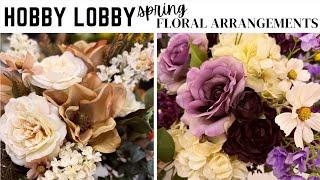 HOBBY LOBBY SPRING FLORAL ARRANGEMENT IDEAS || HOW TO || FAUX STEM ASSEMBLING || 2025