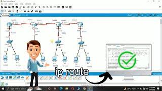 Configuring Static Routing With 4 Routers Using CLI Command | Cisco Packet Tracer Tutorial [Hindi]