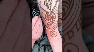 Рисуем хной мехенди на предплечье #henna #freehand #mehndi #relaxing #art #мехенди