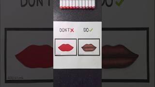 How to Draw Lips! ️ #art #drawing #tutorial