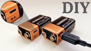 How to Make Rechargeable 9V Li-Ion Battery | DIY 9V rechargeable battery