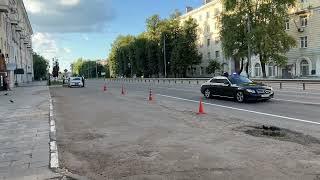 Кортеж В. В. Путина в Сергиевом посаде. 26 июня 2024г.