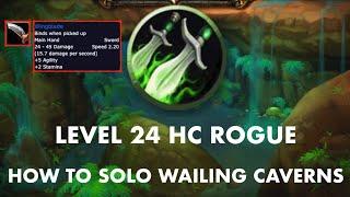 Commentary guide: How to solo Wailing Caverns as HC SSF Rogue (no engi/world buffs)