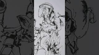 Drawing with a Brush pen from Imagination | Sketchbook