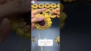 how to crochet sunflower#youtubeshorts #diy #art #nayabhandicrafts