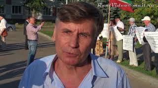 07 08 2018 Пикет в защиту татарского языка. Интервью председатель президиума ВТОЦ Фарита Закиева.