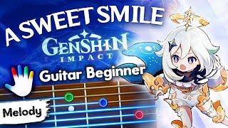 A Sweet Smile Guitar Lessons for Beginners Genshin Impact Tutorial | Easy Chords + Backing Track