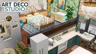 Art Deco Studio Apartment // The Sims 4 Speed Build: Apartment Renovation