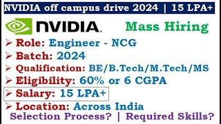 NVIDIA is hiring 2024 batch | Salary 15 LPA+ | Required Skills? | Qualifications? #itjobs #jobs