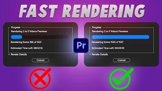 Fast Rendering in Premiere Pro | How to Render & Export Faster | Tutorial 2024