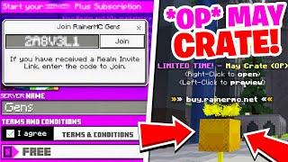 *NEW* OP MAY CRATE KEY OPENING! | 1.20 New Server (BEDROCK/JAVA) Minecraft Gens Skyblock #7