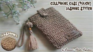 Crochet Cellphone Case (pouch) Jasmine Stitch