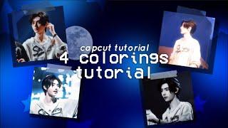 4 COLORINGS TUTORIAL (capcut tutorial) | YourMina