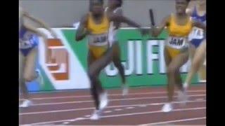 Womens 4x100 Relay,1991 World Championships,Tokyo