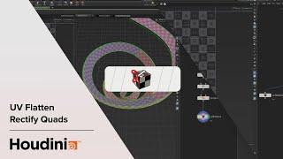Houdini UV Flatten - Rectify to Quads