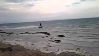 Kitesurfing fun in Grado Pineta