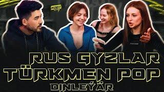 RUS GYZLAR TÜRKMEN POP DINLEYAR | Betbelli wlog