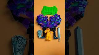 How to build a minifigure with diamond wings with building blocks #brickbuilder #buildingblocks #moc