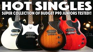 P90 Junior Shootout - Epiphone Les Paul Jr - Harley Benton DC-60 - Vintage V130  - Epiphone Coronet