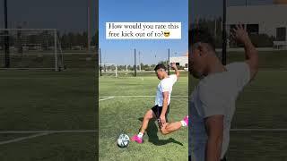 Comment your thoughts below #soccer #soccerskills #soccerfreekicks