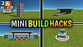 Top 4 Mini Build Hacks For Simple Sandbox 2