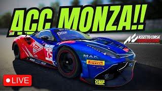 LIVE TJ'S ACC SERVER - MONZA - CHILL, CHAT & RACE