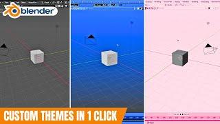 How to Change Blender THEMES | How to Change Background Colour in Blender