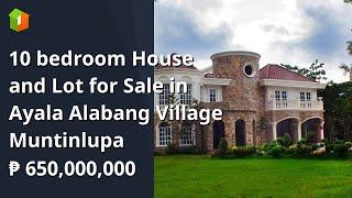 10 bedroom House and Lot for Sale in Ayala Alabang Village Muntinlupa