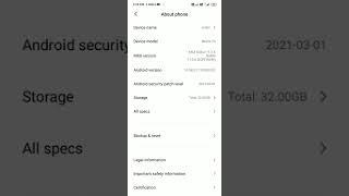 Android security patch level #shorts