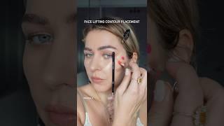 Face lifting contour hack #makeup #contour #contourhack #makeuphacks #makeuptipsandtricks