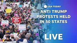 Watch live: Protests take place in 50 states to oppose Donald Trump presidency