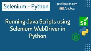 All about running javascript using selenium python