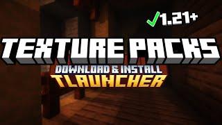 How To Download and Install Texture Packs in TLauncher 1.21.3 (2024)