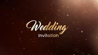 How To Create Wedding Invitation Video In Premiere Pro Animated Golden Wedding Title Preset Hindi