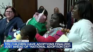 10 kids have adoptions made official in honor of National Adoption Day