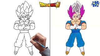 Ultra Vegito Drawing || How to Draw Ultra Vegito Step by Step Easy