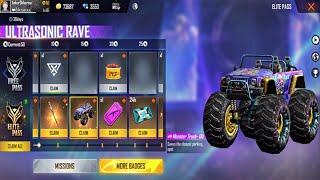 Free Fire New Elite Pass Season 30 Full Detailed Review || New Monster Truck Skin in Elite Rewards