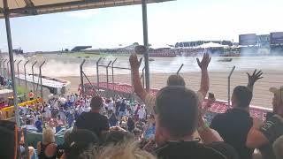 Max verstappen Crash silverstone 2021 from copse grandstand