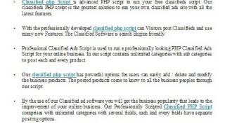 Classified php script – PHP Scripts mall