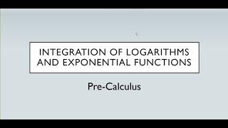 Integration of Logs and Exponents, Average Value vs Average Slope