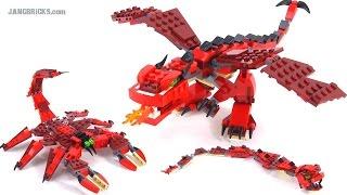 LEGO Creator Red Creatures - All 3 builds! set 31032