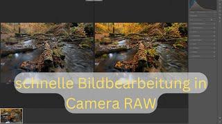 Camera RAW - schnelle Bildbearbeitung eines Herbstbilds und eines Architekturfotos