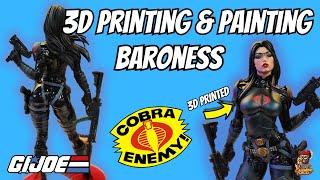 How To Paint BARONESS from G.I.Joe- 3D PRINTED