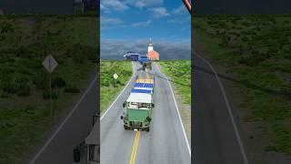 Tiny to bigger car vs hammer #beamngdrive #shorts #automobile