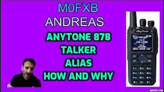 Anytone 878 Talker Alias - What is it and how to activate