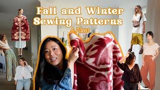 Fall and Winter Sewing Patterns and Sewing Plans